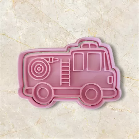 Cute fire truck cutter