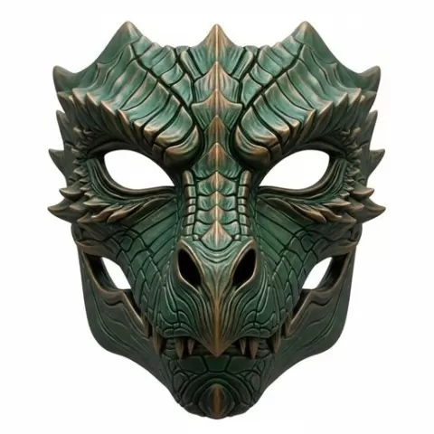 High Detail 3D Face Mask STL, Horror Mask, Warrior Mask, Gothic Mask, Festival Mask, Costume Mask, Tribal Mask, Masquerade Mask, Unique Mask, Party Mask