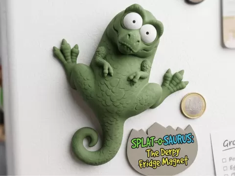 Splat-o-Saurus The Derpy Fridge Magnet / No AMS