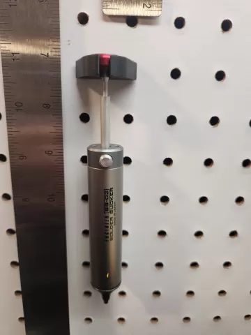 Engineers Solder Sucker Pegboard Holder