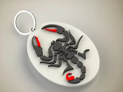 Scorpion keychain