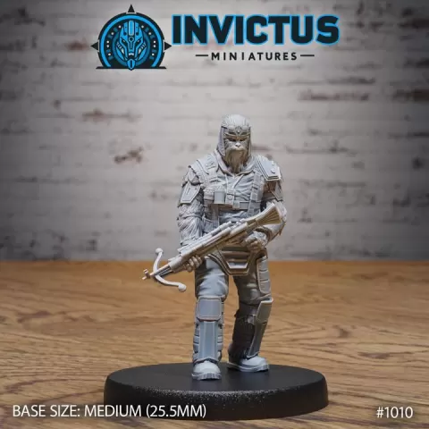 Wooly Rebel Sniper / Smuggler Alien / Furry Galactic Crew / Space Bandit / Cosmic War / Star Battle Army / Forest Warrior / Sci-Fi Encounter by Epic-Miniatures