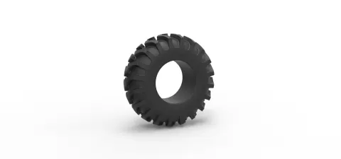 Tractor tire 30 Scale 1:25 - 3DTechDesign
