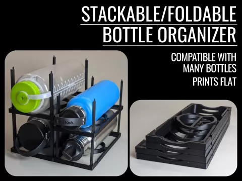 Flat-Pack Modular Bottle Organizer