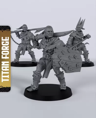 Human Male Barbarian - With Free Dragon - 5e DnD Inspired for RPG and Wargamers