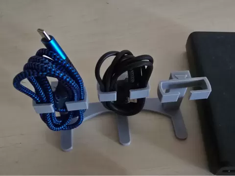 Modular Desk Cable Organizer & Charger Stand