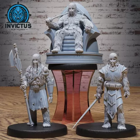 Wooly Rebel Set B / Smuggler Alien / Furry Galactic Crew / Space Bandit / Cosmic War / Star Battle Army / Forest Warrior / Sci-Fi Encounter by Epic-Miniatures
