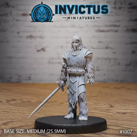 Wooly Rebel Knight / Smuggler Alien / Furry Galactic Crew / Space Bandit / Cosmic War / Star Battle Army / Forest Warrior / Sci-Fi Encounter by Epic-Miniatures