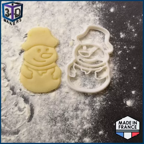 Snowman cookie cutter - GT 3D Makers