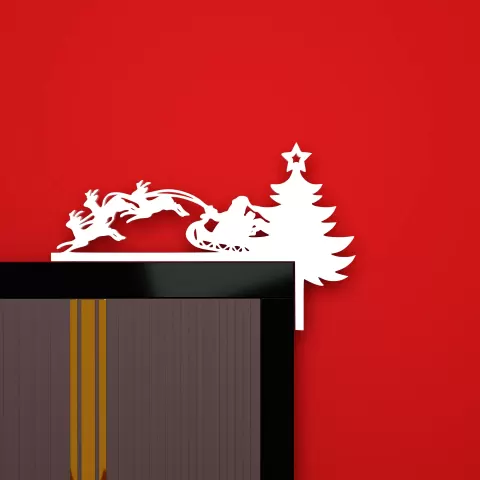 Christmas door corner decor - XP3Design