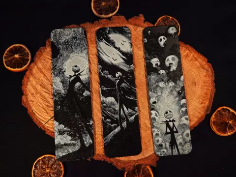 Jack Skellington inspired bookmark set