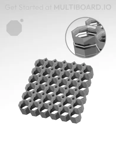 6x6 Multiboard Side Legacy Tile - x4 Multi-Material Stack
