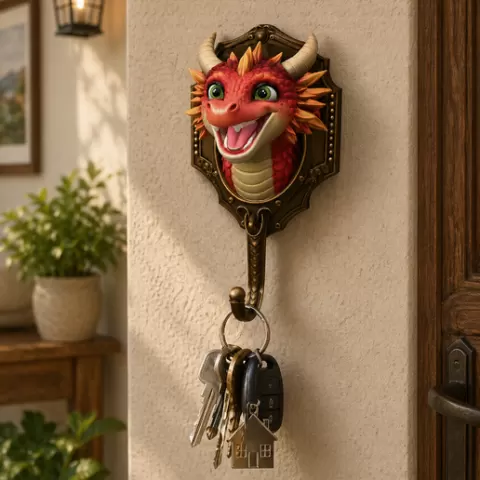 🐉 Dragon Wall Hook STL File for 3D Printing