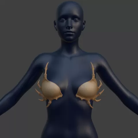 🦴 Skeletal Bra Cups
