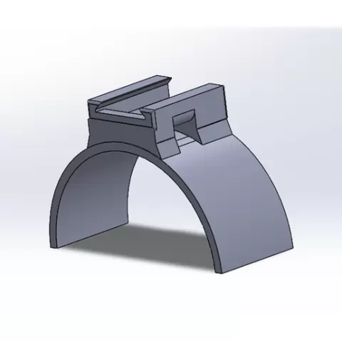 Clamp with mounting housing for DT/DTM series connectors, automotive motorsport connectors.