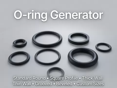 Parametric O-Ring Generator