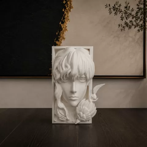 Griffith Bust STL — Berserk Fan Art Sculpture | White Hawk | Femto | Kentaro Miura | Dark Fantasy Anime Statue | FDM Optimized