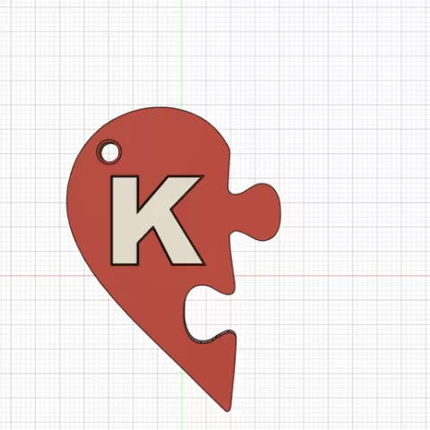 left half-heart K