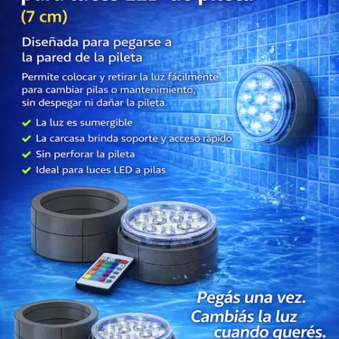 Removable housing for LED pool lights (7 cm)