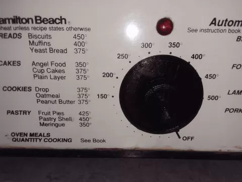 oven knob