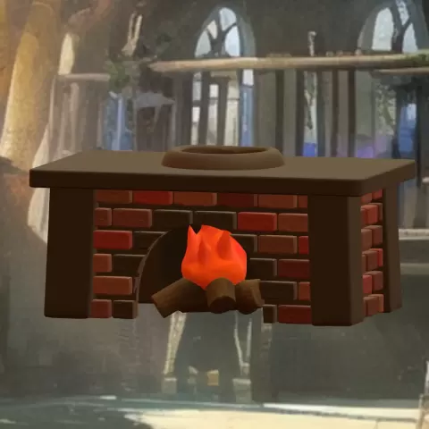 Brick oven + log fire