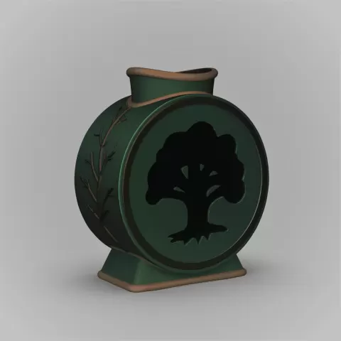 Forest Mana Vase -(Magic The Gathering Inspired)
