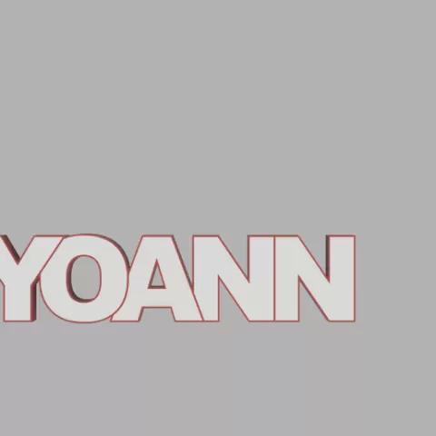 First name lamp Yoann