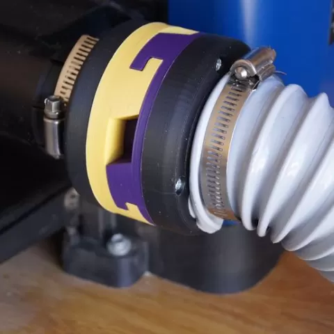 2.5" Dust Extractor Quick-Lock Coupler