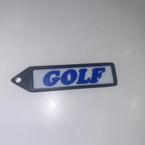 Golf key ring - 3D model
