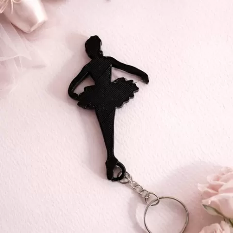 ballerina keychain