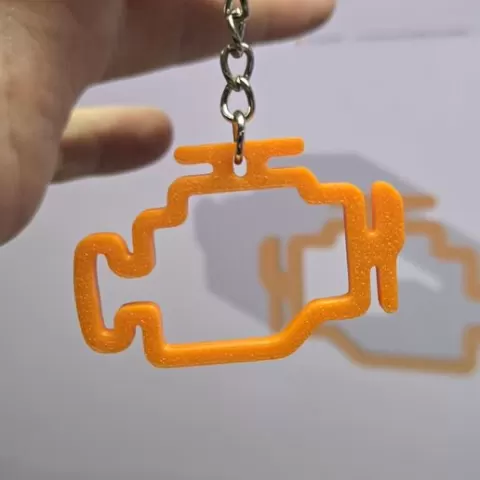 Check engine keychain keyring