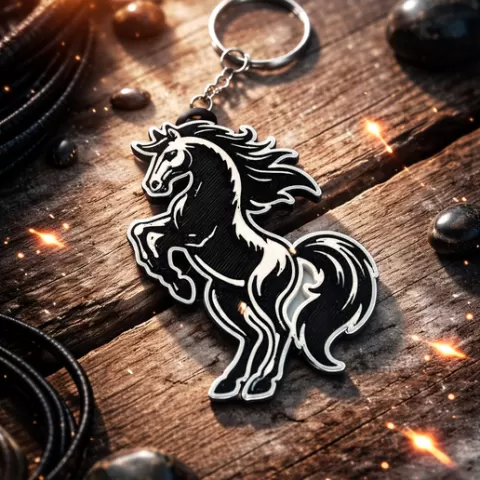 horse keychain