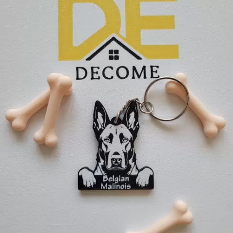 Belgian Malinois Keychain