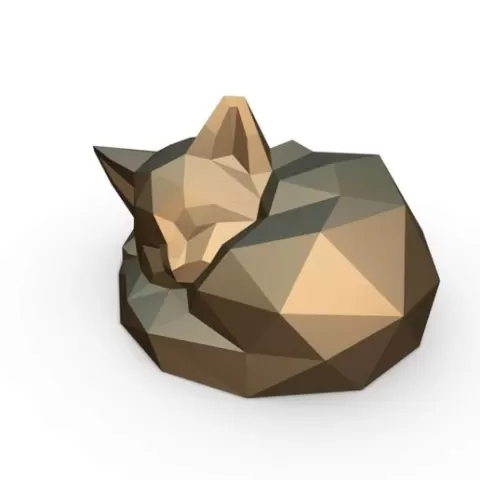 🐈 Low Poly Cat 3D Model STL