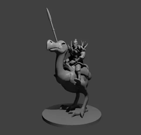 Orc Axe Beak Rider