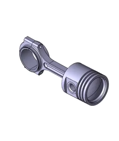 3d piston model assembly