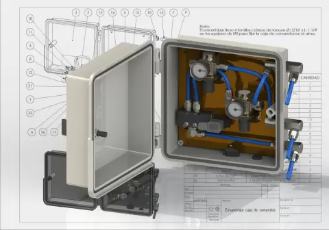 Pneumatic Command Box (Caja de Comandos Neumáticos)