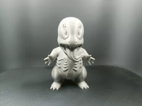 Charmander Venomized Pokemon Marvel Fanart 3D