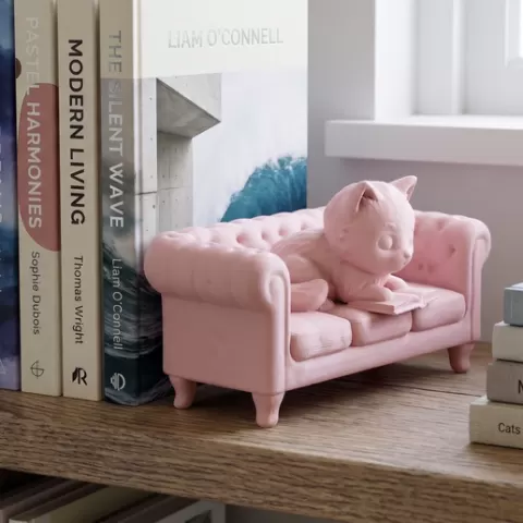 Cozy Kitten Book Nook 🐱