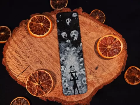 Jack Skellington inspired bookmark 1
