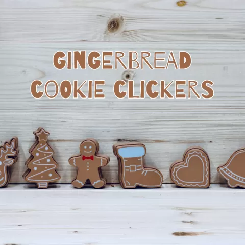 Gingerbread Cookie Clickers SET by ENIQUE3D