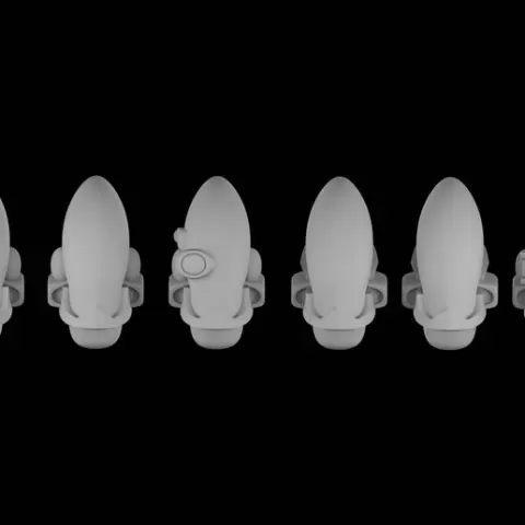 space elf pilot heads