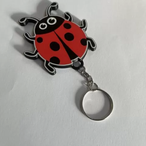 Cute Ladybug Keychain