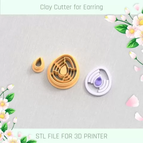 Architect Drop Earrings with Precious Stone