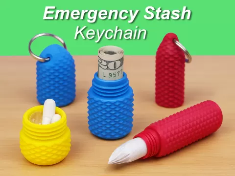 Emergency Stash Keychain