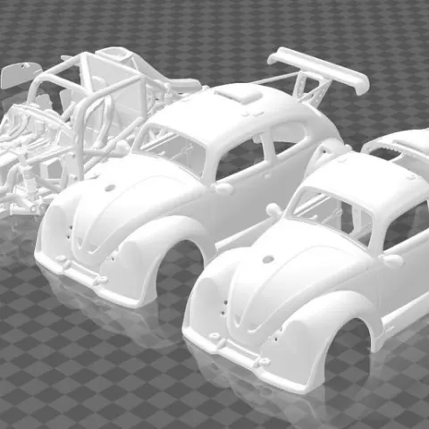 Volkswagen Fun Cup Race Car – Detailed Separate Parts Motorsport Kit – STL for 3D Printing