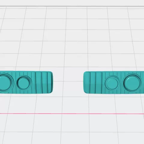 Rx3 tail lights (round lights) 1:18