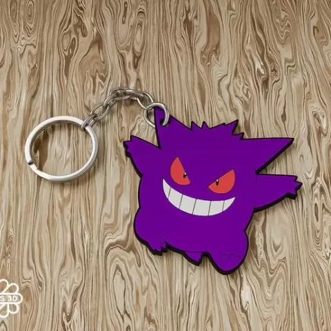 Gengar Keychain – Pokémon 3D Printable