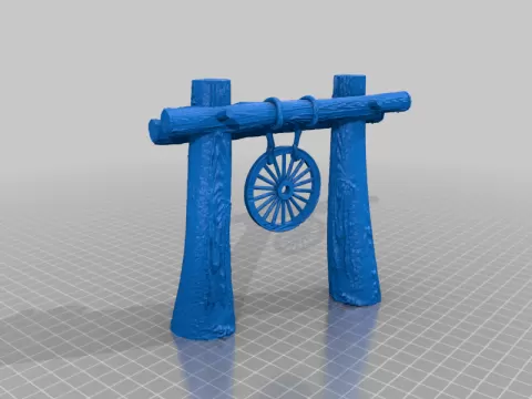 GATE WITH WHEEL - THE WATER ELEMENT -goa