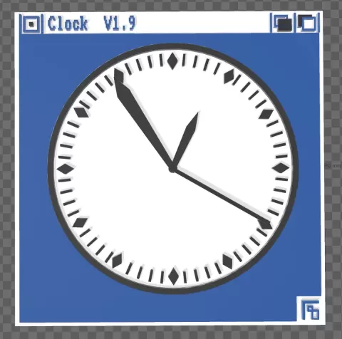 retro AMIGA computer clock